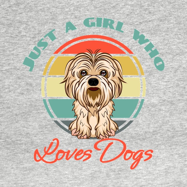 Just a Girl Who Loves Shih Tzus Dog Puppy Lover Cute by Meteor77